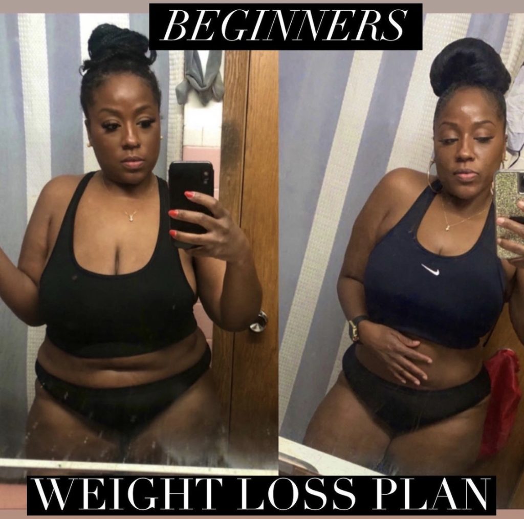 before and after weight loss black woman